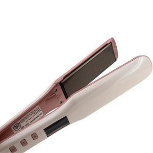White and Pink Titanium Flat Iron - D'Scent Essentials